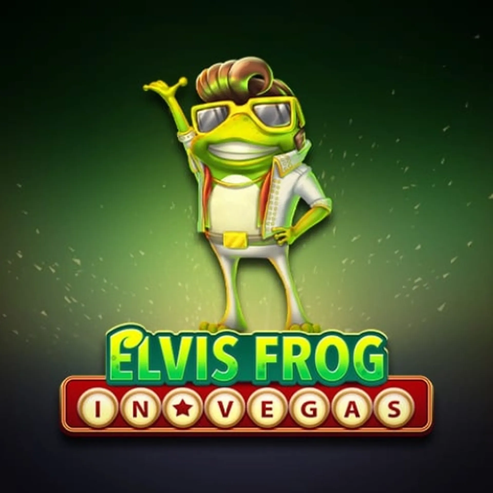 Elvis Frog in Vegas slot logo